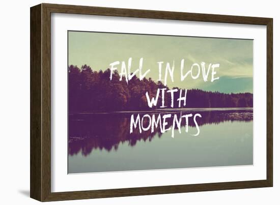 Fall in Love with Moments-Vintage Skies-Framed Giclee Print