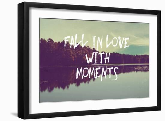 Fall in Love with Moments-Vintage Skies-Framed Giclee Print