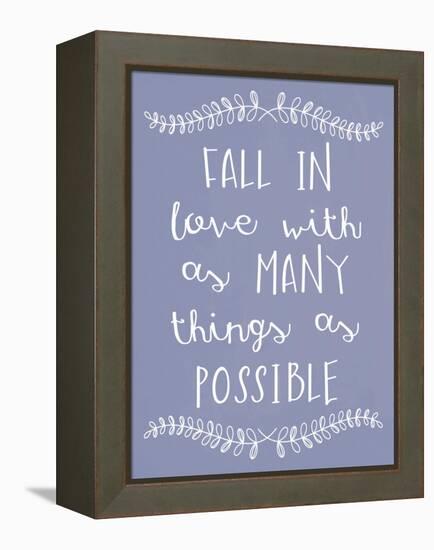 Fall in Love-Erin Clark-Framed Premier Image Canvas