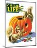 Fall is Here - Child Life, October 1946-Keith Ward-Mounted Giclee Print