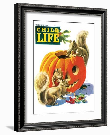 Fall is Here - Child Life, October 1946-Keith Ward-Framed Giclee Print