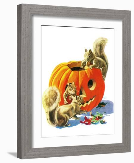 Fall Is Here - Child Life-Keith Ward-Framed Giclee Print