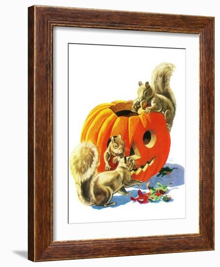 Fall Is Here - Child Life-Keith Ward-Framed Giclee Print