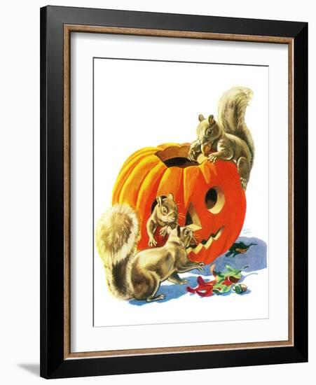 Fall Is Here - Child Life-Keith Ward-Framed Giclee Print