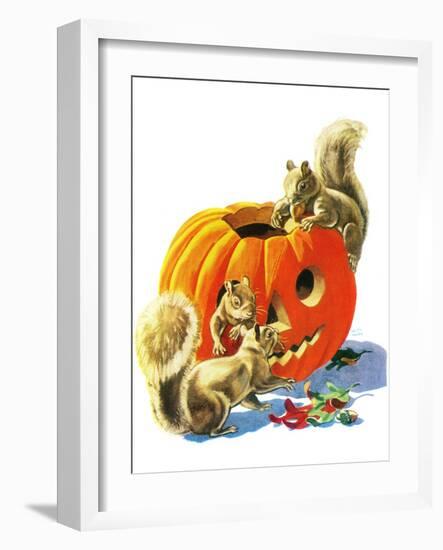 Fall Is Here - Child Life-Keith Ward-Framed Giclee Print