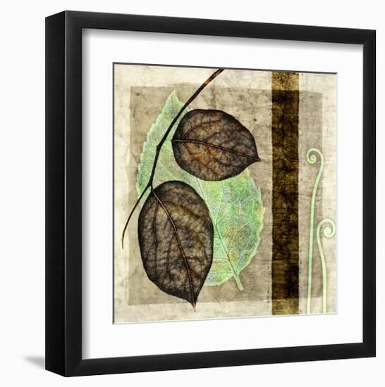 Fall Leaves and Pier III-Christine Zalewski-Framed Art Print