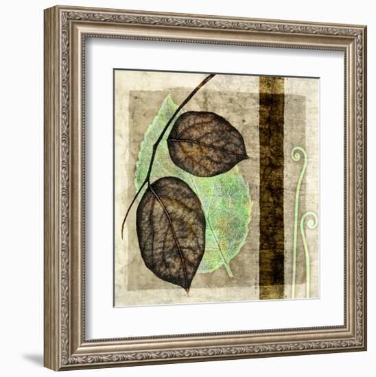 Fall Leaves and Pier III-Christine Zalewski-Framed Art Print