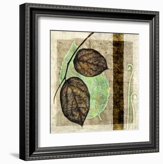 Fall Leaves and Pier III-Christine Zalewski-Framed Art Print