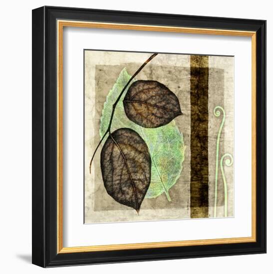 Fall Leaves and Pier III-Christine Zalewski-Framed Art Print