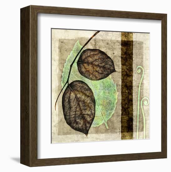 Fall Leaves and Pier III-Christine Zalewski-Framed Art Print