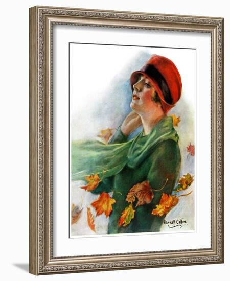 "Fall Leaves,"November 5, 1927-William Haskell Coffin-Framed Giclee Print