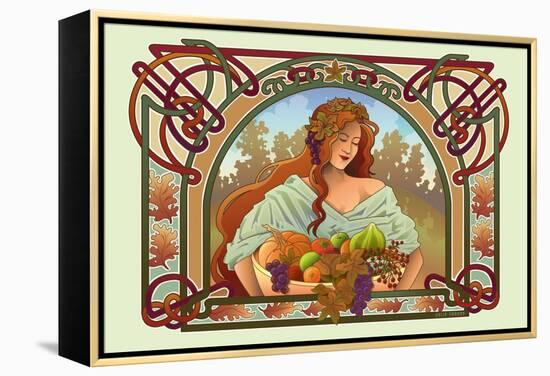 Fall Nouveau-Julie Goonan-Framed Premier Image Canvas