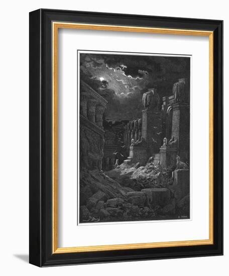 Fall of Babylon-Gustave Dor?-Framed Art Print