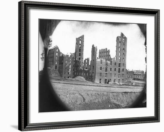 Fall Of Richmond, Virginia-Alexander Gardner-Framed Photographic Print