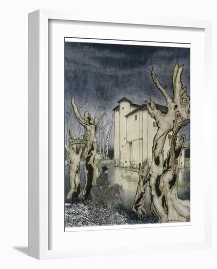 Fall of the House of Usher-Arthur Rackham-Framed Photographic Print