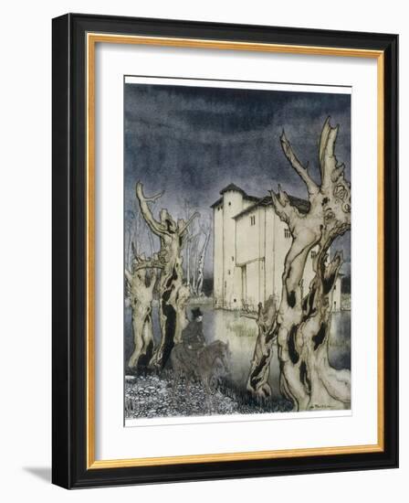 Fall of the House of Usher-Arthur Rackham-Framed Photographic Print