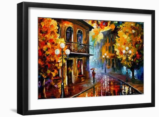 Fall Rain-Leonid Afremov-Framed Art Print