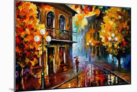 Fall Rain-Leonid Afremov-Mounted Art Print