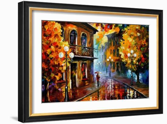 Fall Rain-Leonid Afremov-Framed Art Print