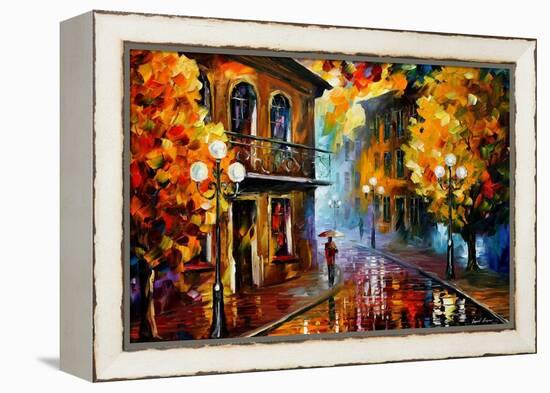 Fall Rain-Leonid Afremov-Framed Stretched Canvas