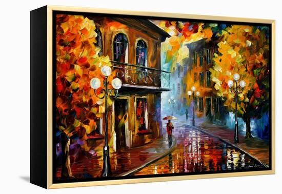 Fall Rain-Leonid Afremov-Framed Stretched Canvas