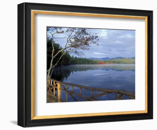 Fall Reflections in Chocorua Lake, White Mountains, New Hampshire, USA-Jerry & Marcy Monkman-Framed Photographic Print