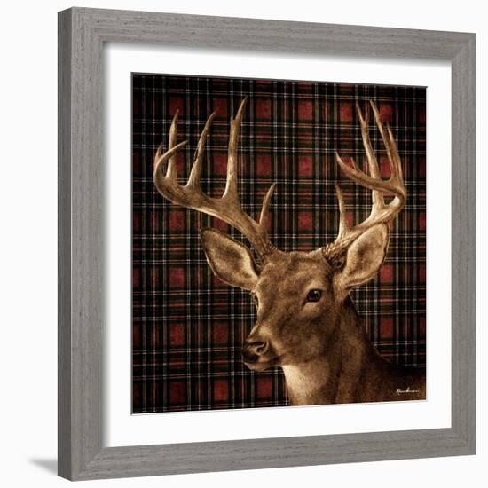 Fall Splendor on Plaid-Ruane Manning-Framed Art Print