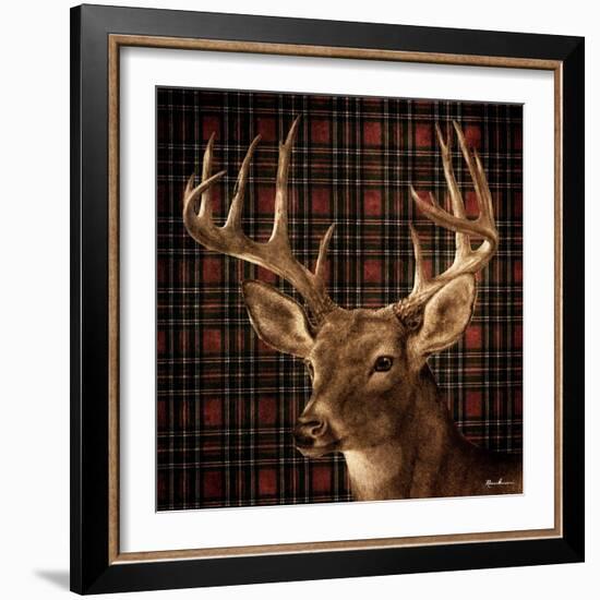 Fall Splendor on Plaid-Ruane Manning-Framed Art Print