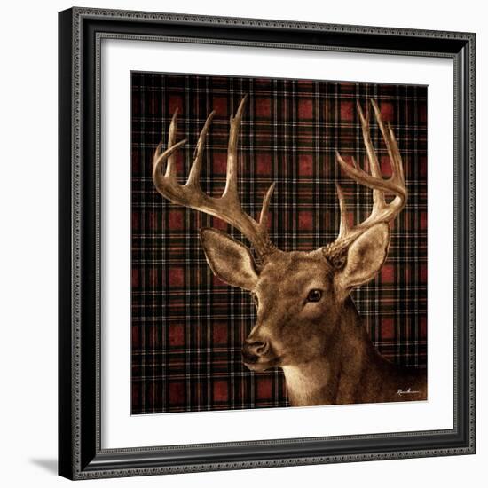 Fall Splendor on Plaid-Ruane Manning-Framed Art Print