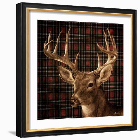 Fall Splendor on Plaid-Ruane Manning-Framed Art Print