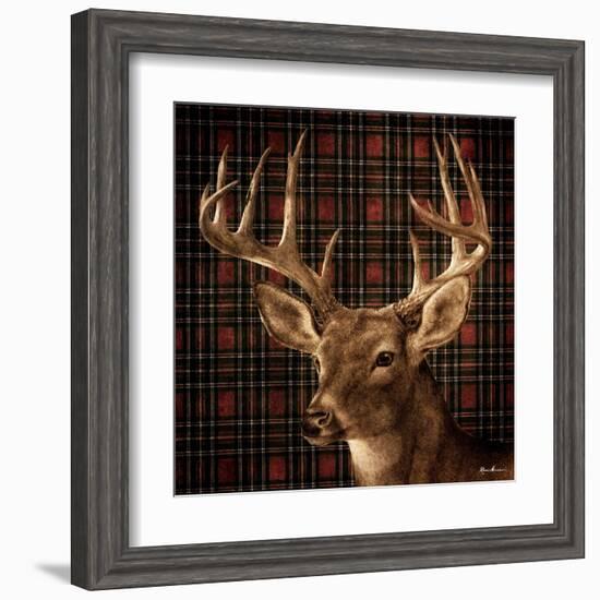 Fall Splendor on Plaid-Ruane Manning-Framed Art Print