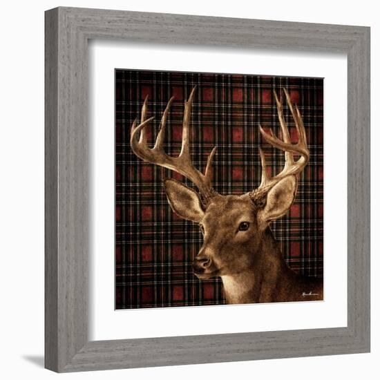 Fall Splendor on Plaid-Ruane Manning-Framed Art Print