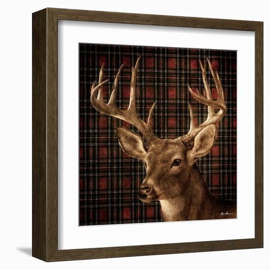 Fall Splendor on Plaid-Ruane Manning-Framed Art Print