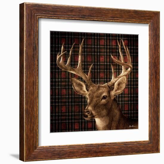 Fall Splendor on Plaid-Ruane Manning-Framed Art Print