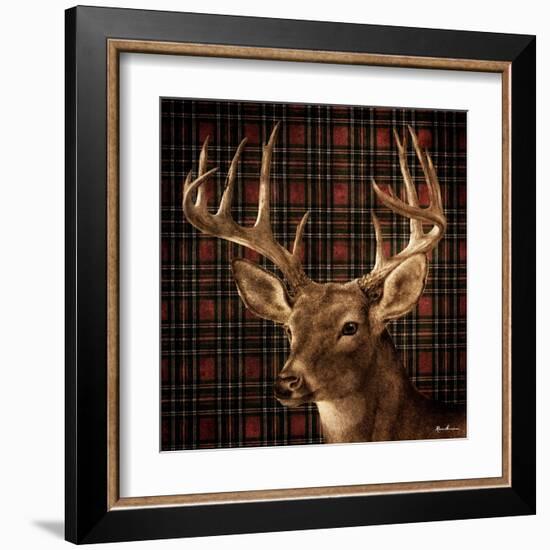 Fall Splendor on Plaid-Ruane Manning-Framed Art Print