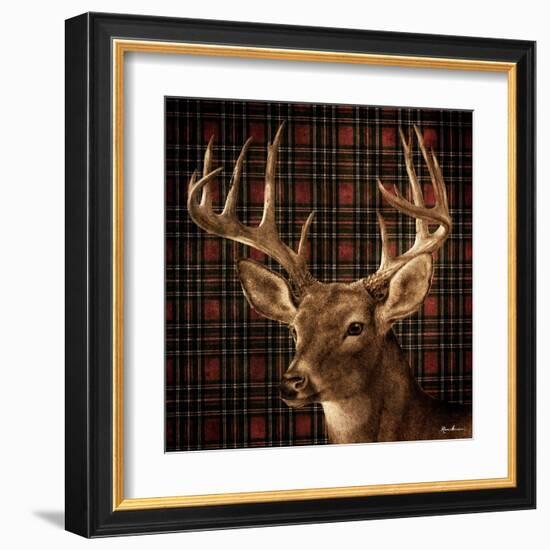 Fall Splendor on Plaid-Ruane Manning-Framed Art Print