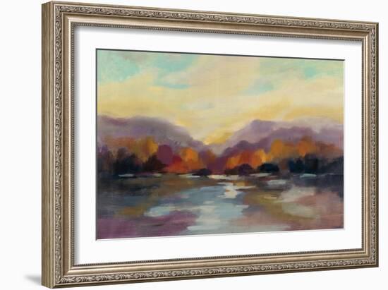 Fall Sunset-Silvia Vassileva-Framed Art Print