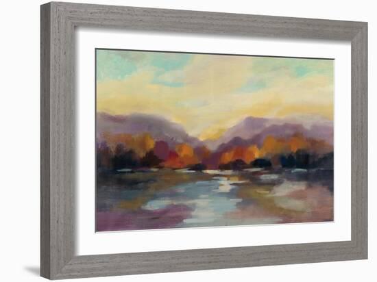 Fall Sunset-Silvia Vassileva-Framed Art Print