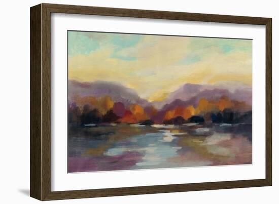 Fall Sunset-Silvia Vassileva-Framed Art Print