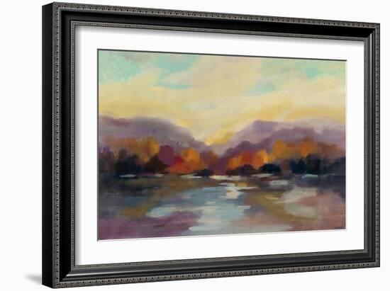 Fall Sunset-Silvia Vassileva-Framed Art Print