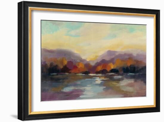 Fall Sunset-Silvia Vassileva-Framed Art Print