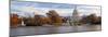 Fall View of Reflecting Pool and the Capitol Building, Washington Dc, USA-null-Mounted Photographic Print