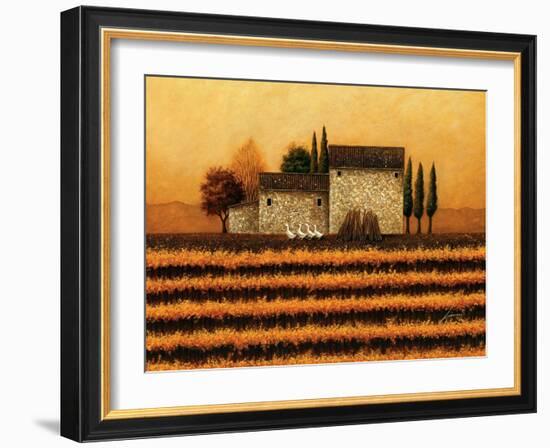 Fall Vineyard-Lowell Herrero-Framed Art Print