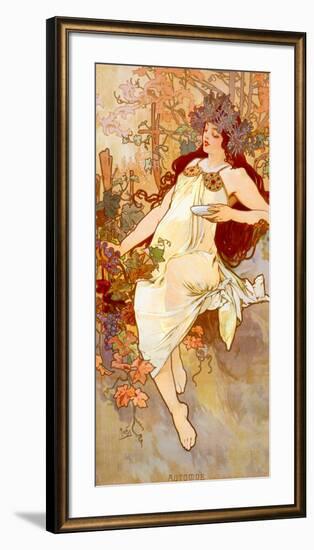 Fall-Alphonse Mucha-Framed Art Print