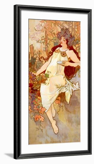 Fall-Alphonse Mucha-Framed Art Print