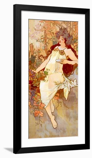 Fall-Alphonse Mucha-Framed Art Print