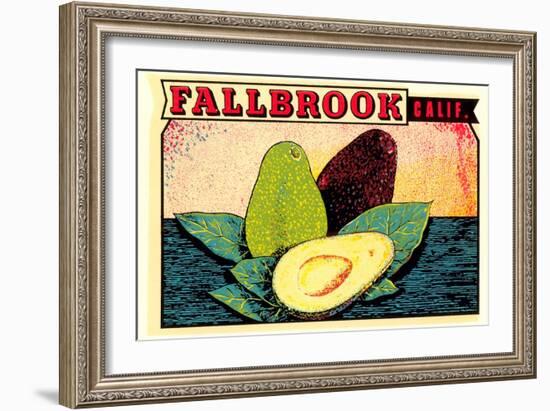 Fallbrook Decal-null-Framed Art Print