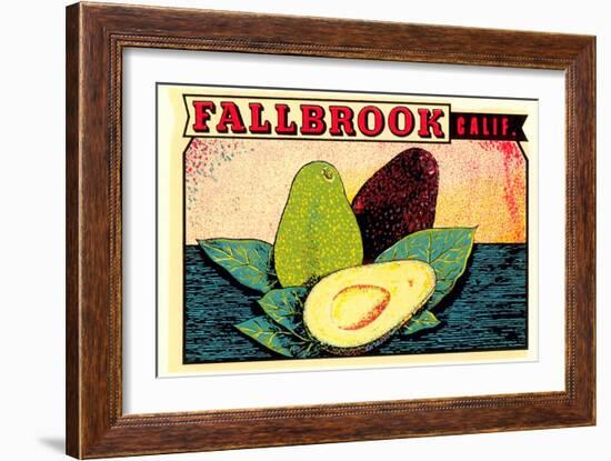 Fallbrook Decal-null-Framed Art Print