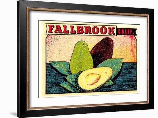 Fallbrook Decal-null-Framed Art Print