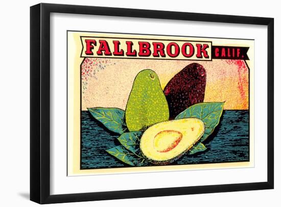 Fallbrook Decal-null-Framed Art Print